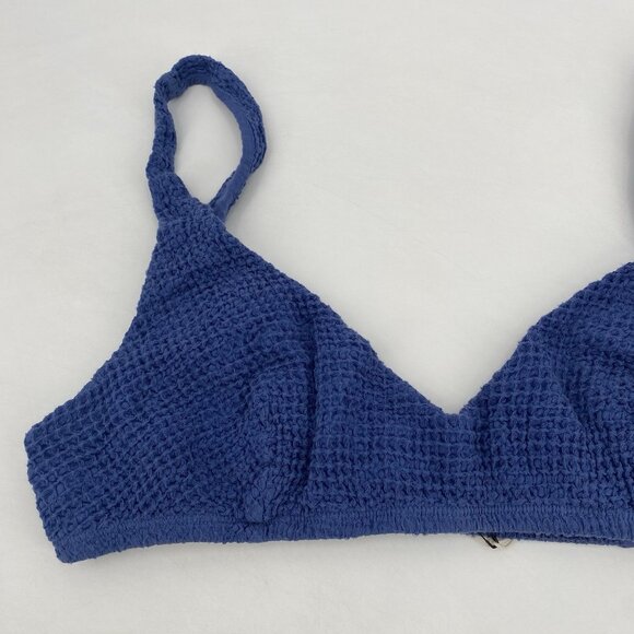 Donni Women’s Size XXL Blue Cotton Waffle Bralette Bra Top NWT - Picture 4 of 10